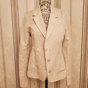 Light beige blazer with shimmer